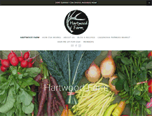 Tablet Screenshot of hartwoodfarm.com